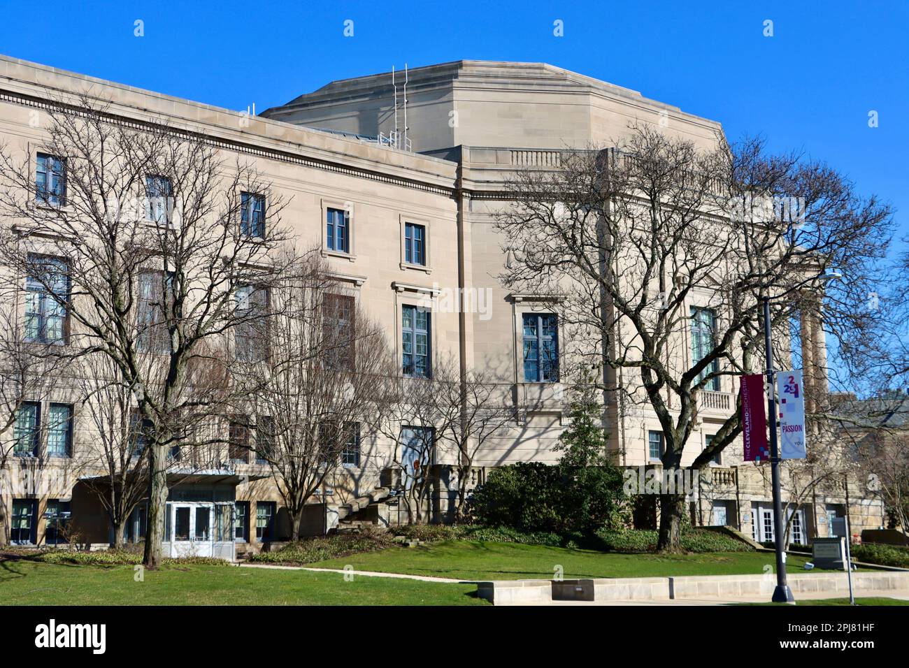 Severance Music Center, Severance Hall, the home of Cleveland Orchestra on Euclid Avenue at University Circle in Cleveland, Ohio Stock Photo