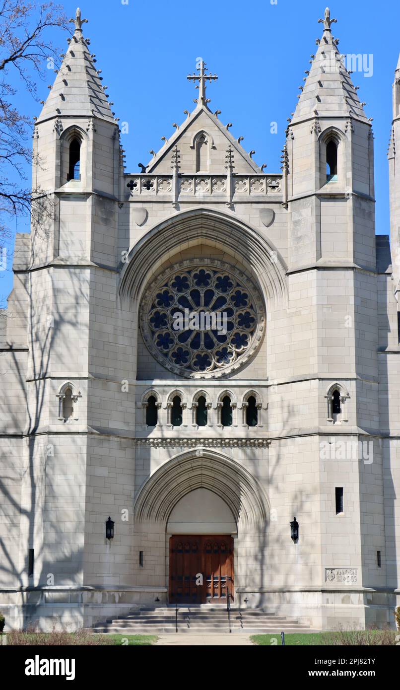 Church of the Covenant on Euclid avenue at University Circle in Cleveland, Ohio Stock Photo
