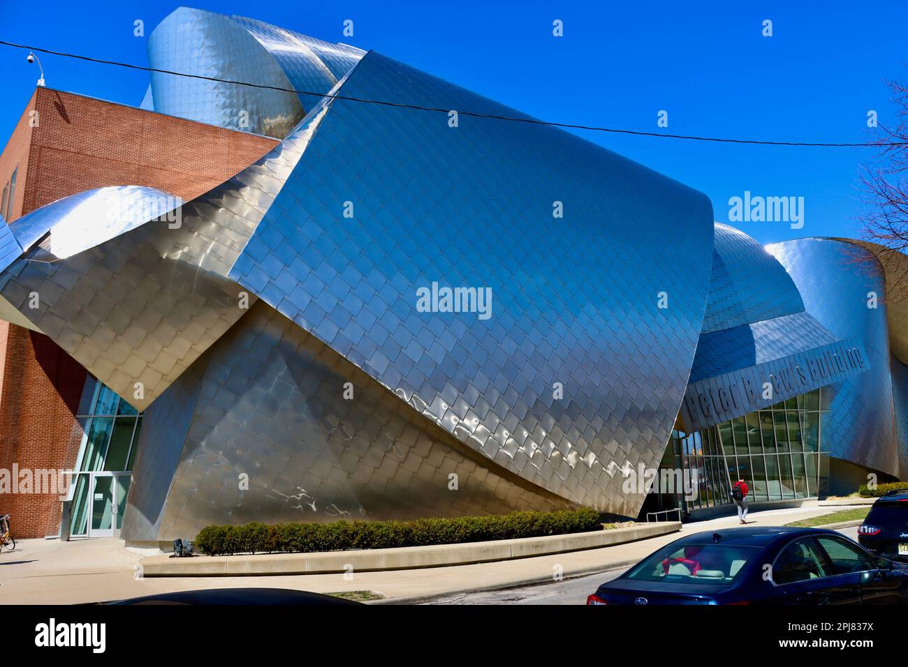 Frank Gehry designed Peter B Lewis building of Weatherhead School of Management at University Circle in Cleveland, Ohio Stock Photo