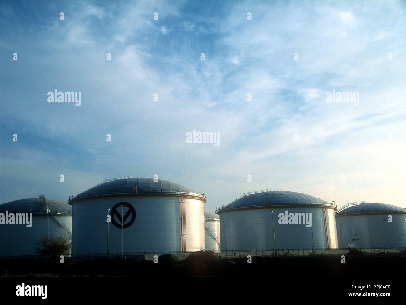 OIl storage depot in Fujairah UAE Stock Photo Alamy