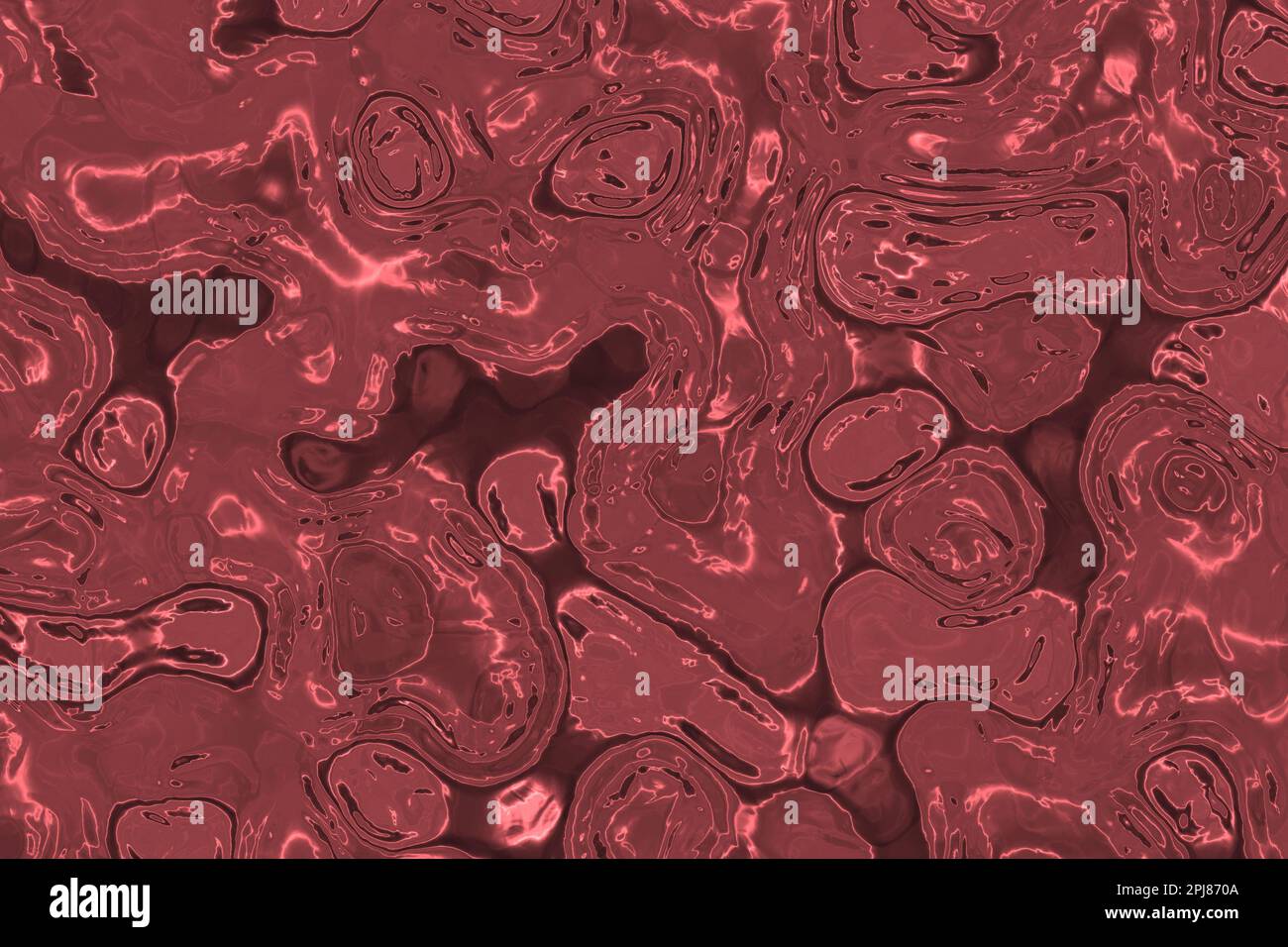 amazing red reflecting melting rough aluminum cg backdrop illustration ...