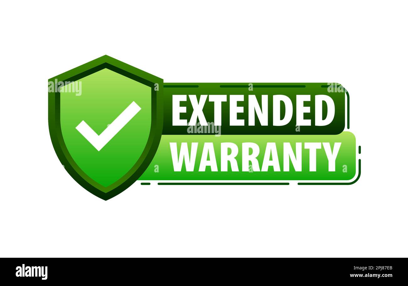 Product Protection Extended Warranty label, badge. Vector illustration Stock Vector Image & Art