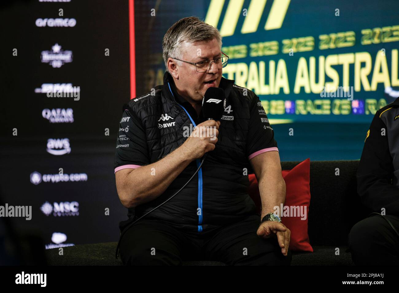 Newc For Rou Melbourne, Australia. 31st Mar, 2023. Otmar Szafnauer (ROU, BWT Alpine ...