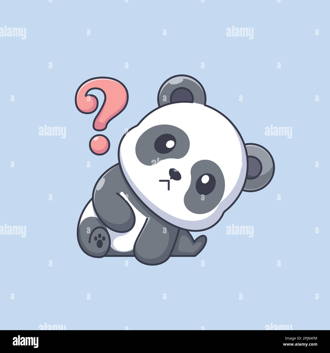 Cute panda drawing on school board with pencil kawaii cartoon vector  character. Adorable and funny animal studying alphabet isolated sticker,  patch Stock Vector Image & Art - Alamy