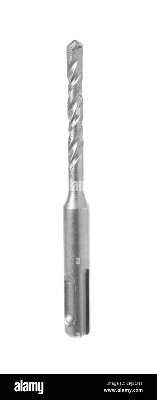 One twist drill bit isolated on white. Carpenter's tool Stock Photo Alamy