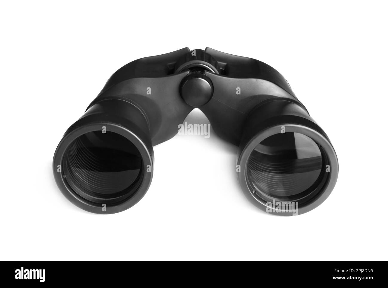 Modern binoculars isolated on white. Optical instrument Stock Photo Alamy