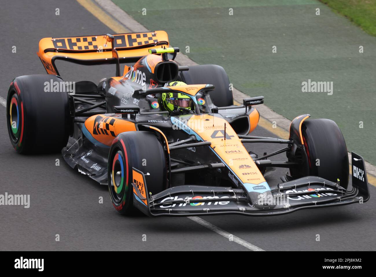 Melbourne, Australia. 01st Apr, 2023. Lando Norris (GBR) McLaren MCL60. 01.04.2023