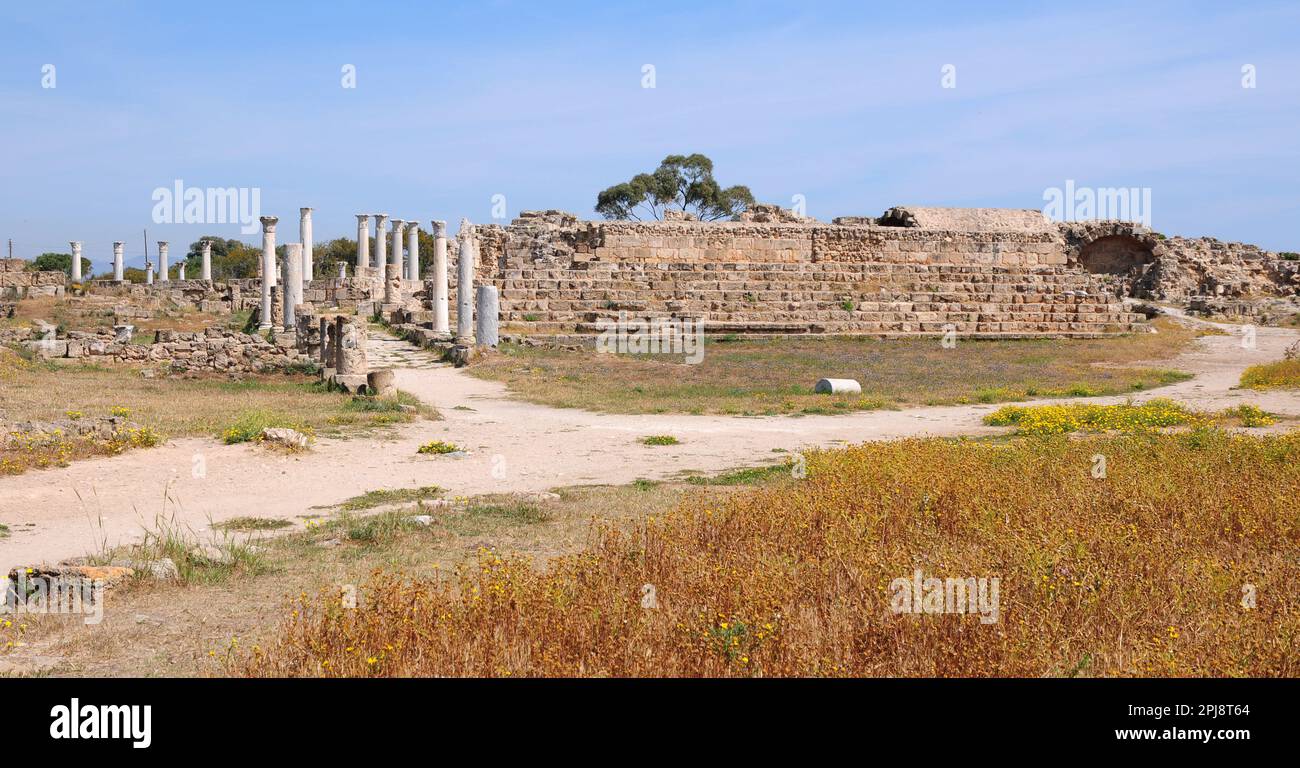 Salamis Antique City and King Tombs in Cyprus is an important ancient