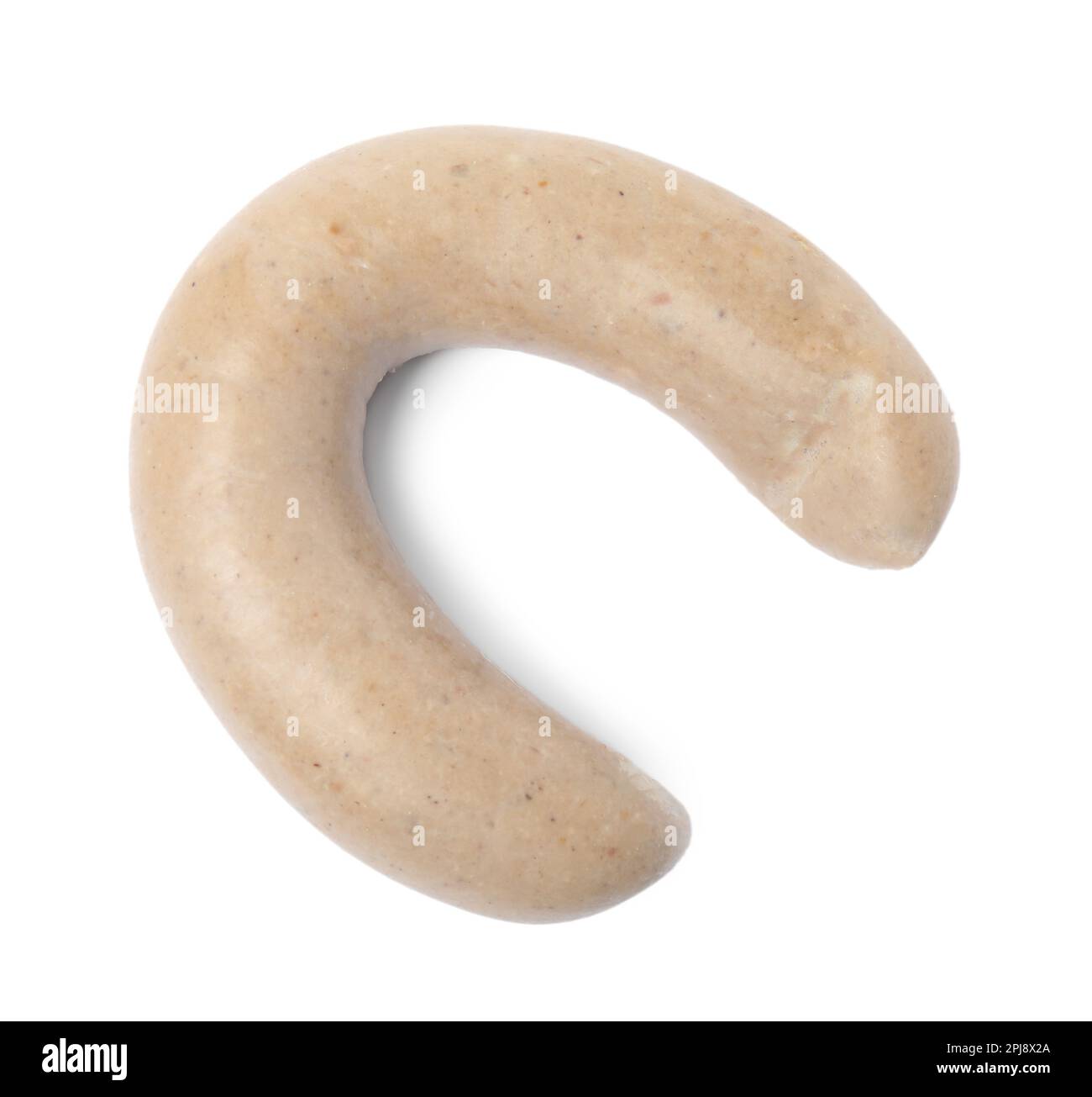 One whole delicious liverwurst isolated on white Stock Photo Alamy