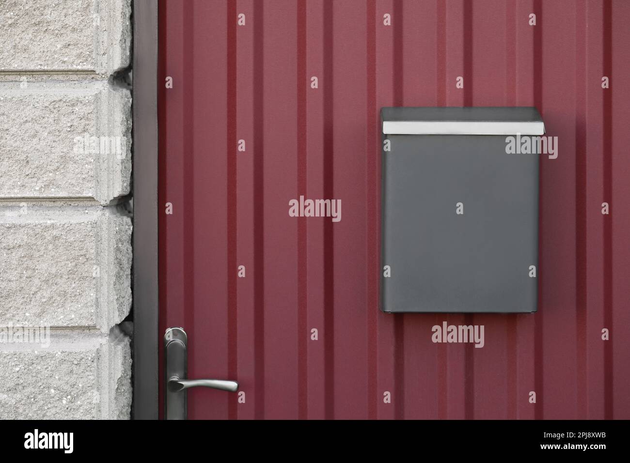 Black Metal Letter Box On Door Outdoors Stock Photo Alamy black-metal-letter-box-on-door-outdoors-stock-photo-alamy
