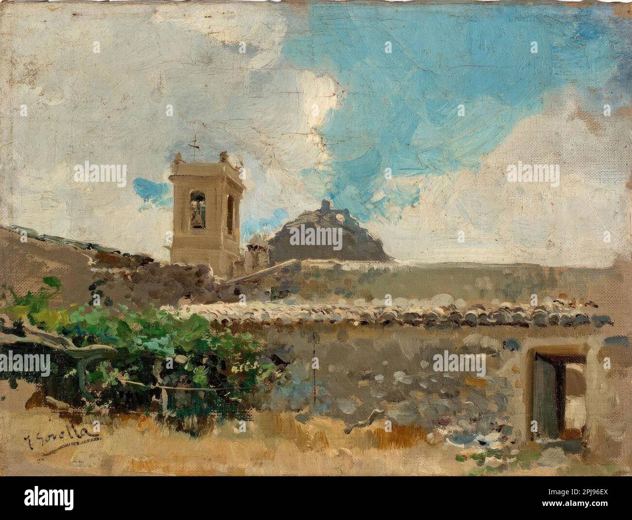 Joaquín Sorolla/ Patio de una casa. Óleo sobre lienzo. Museum MUSEO