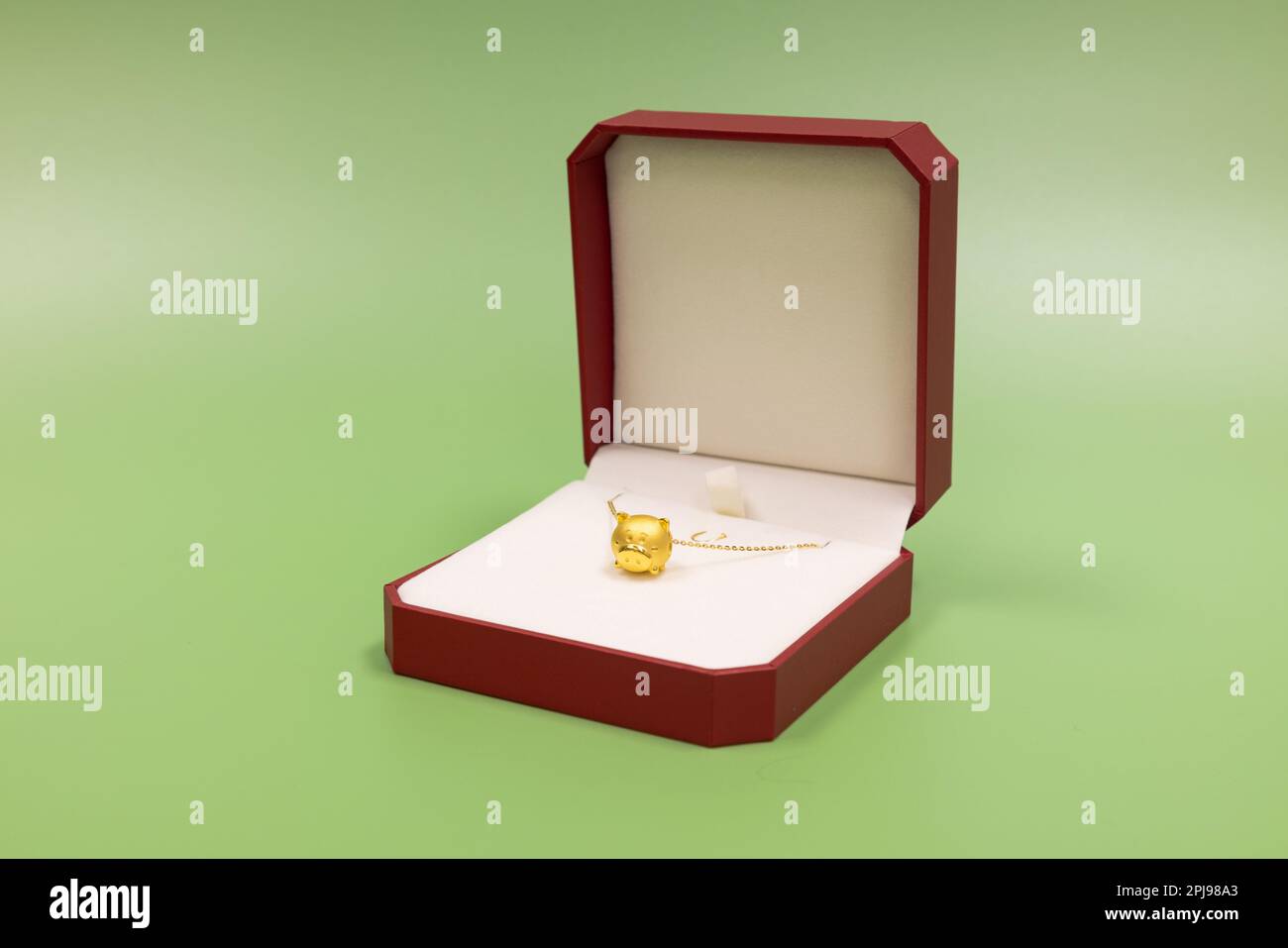 Jewelry and gift box purchased from a store specializes in selling