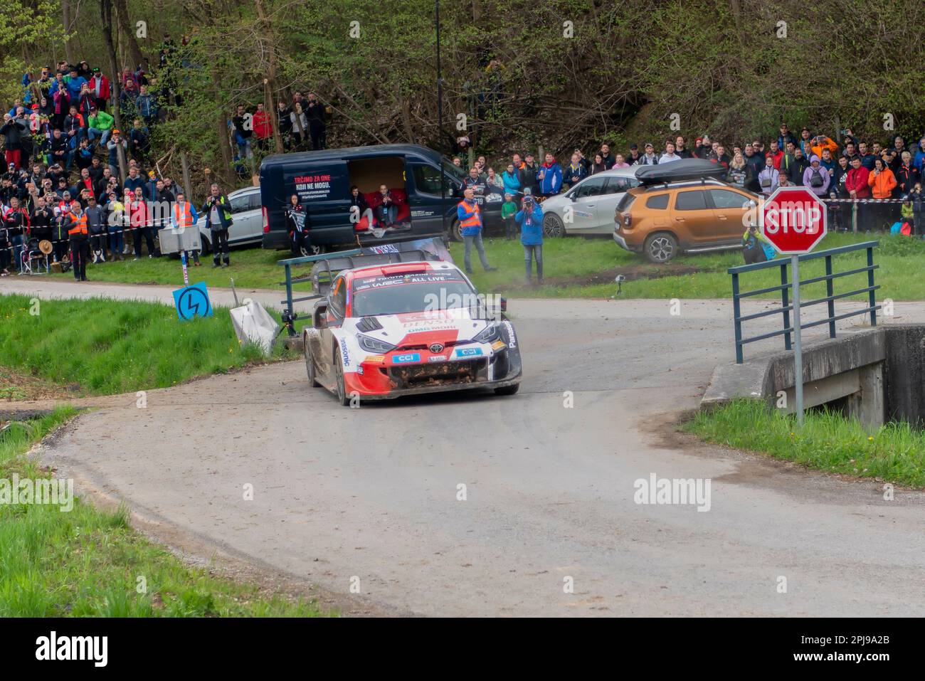 Rally Croatia 2022 in Kumrovec, Croatia Stock Photo