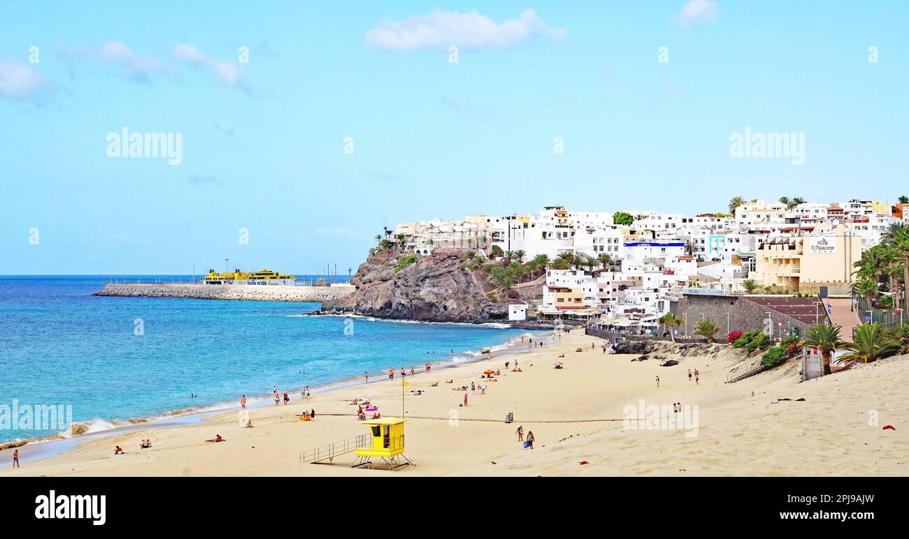 Morro Jable Beach in Jandia, Fuerteventura, Las Palmas, Canary Islands,  Spain, Europe Stock Photo - Alamy