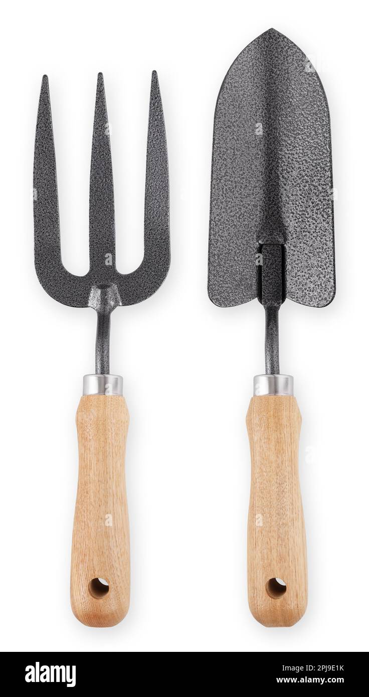 Gardening tools set, garden kit, Trowel and Fork with wooden handle