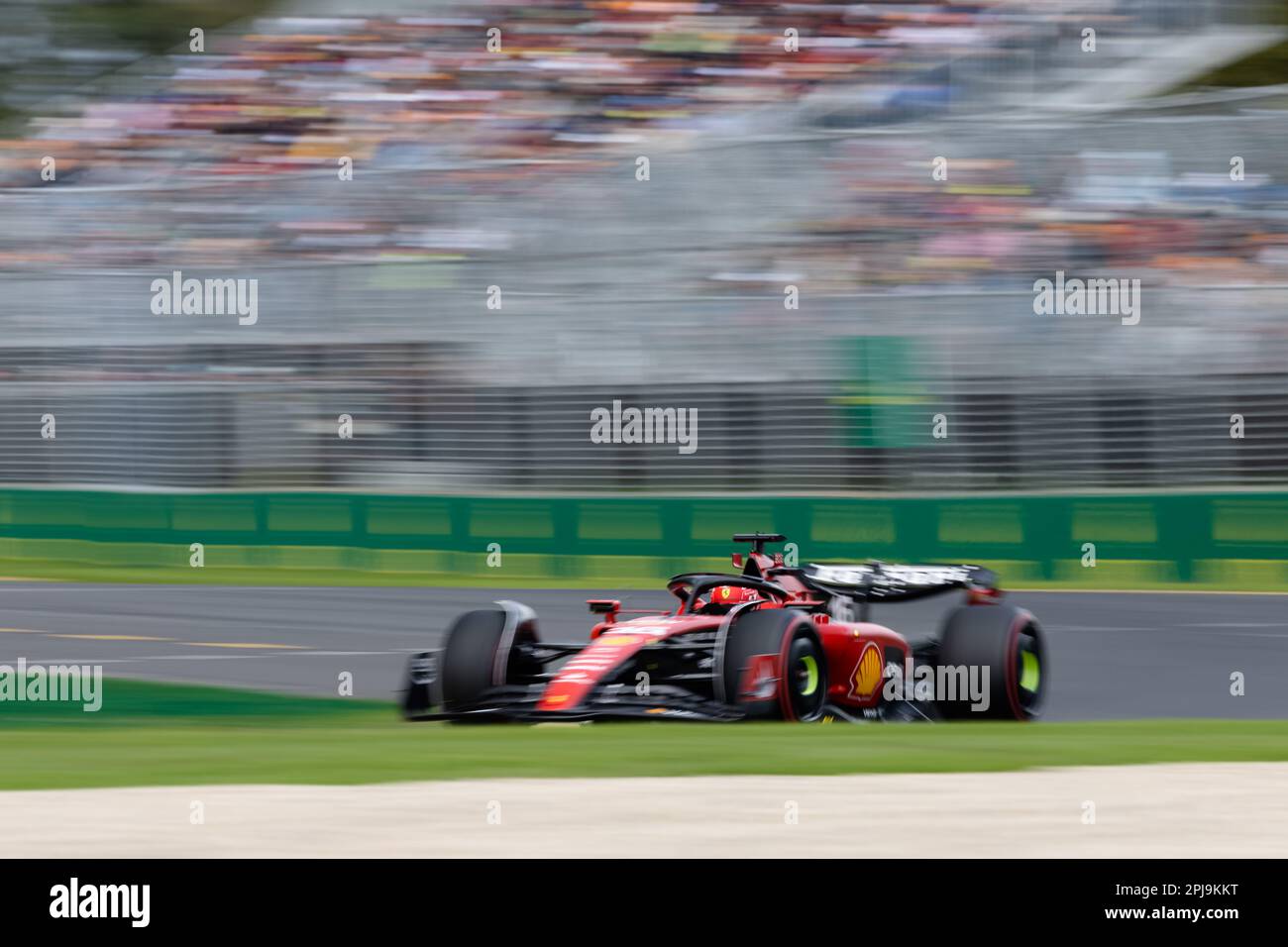 Melbourne, Australia, 1 April, 2023. Charles Leclerc (16) driving for