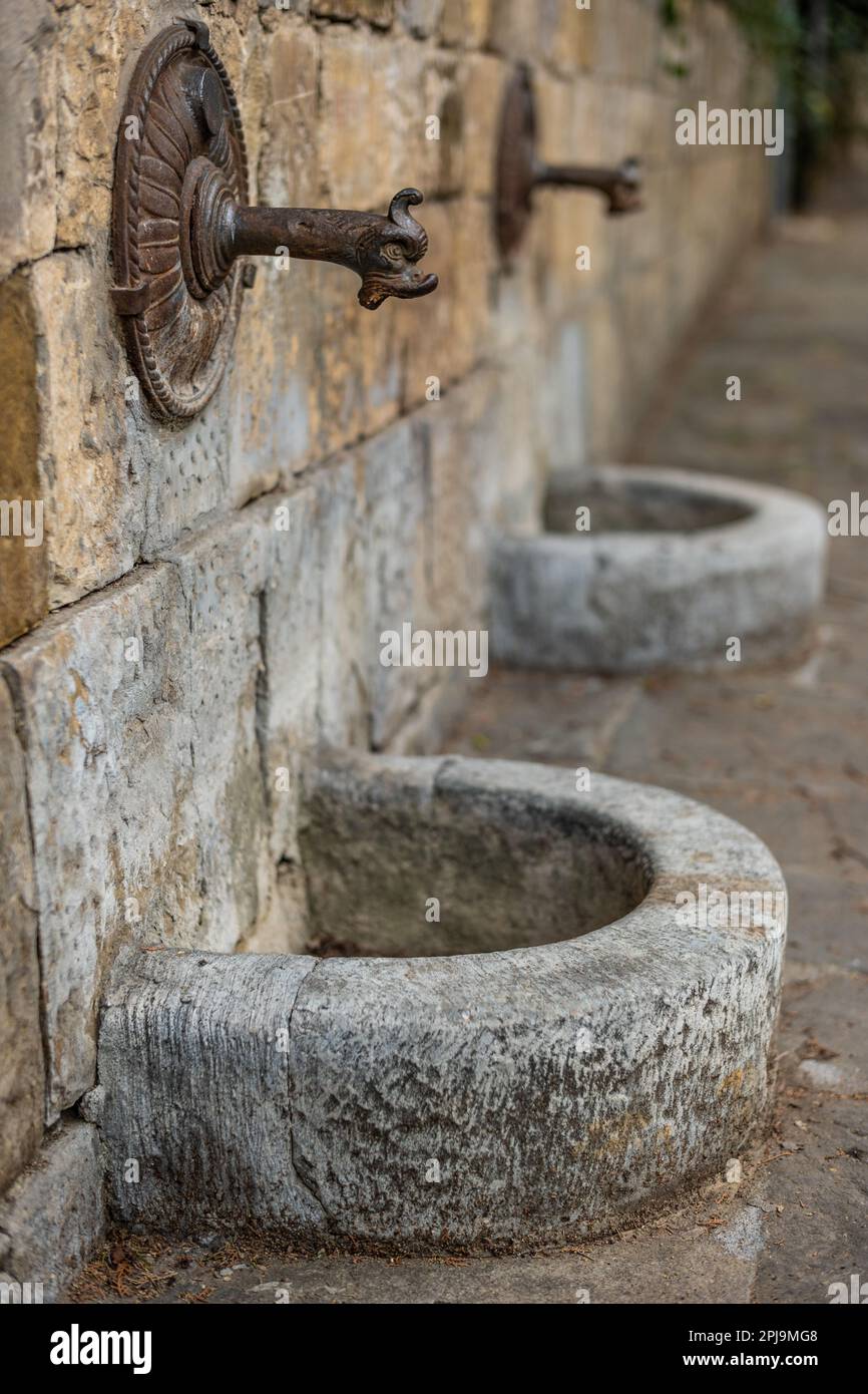 Water fountains for drinking water in Florence, Italy Stock Photo Alamy
