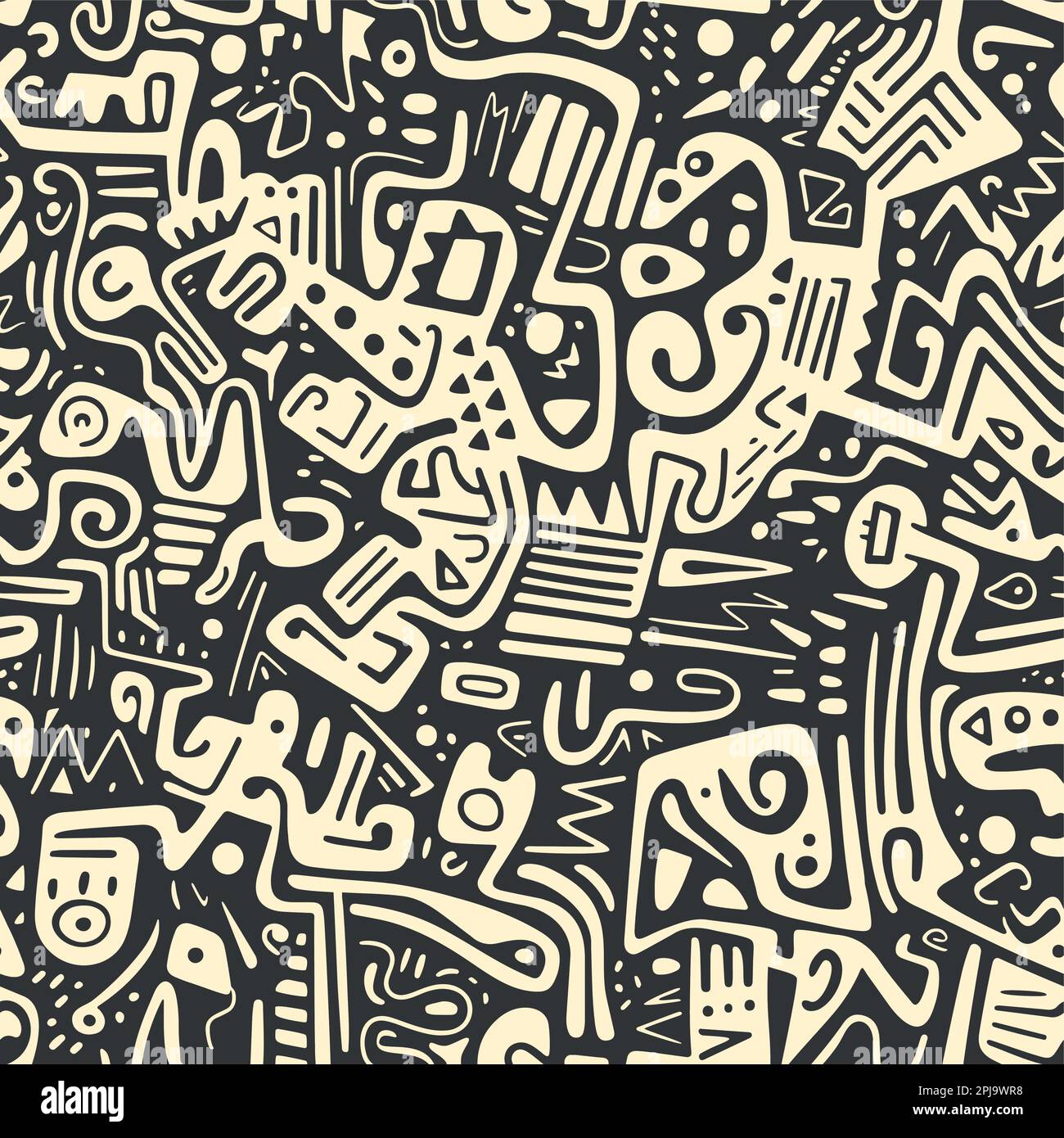 Pattern Seamless With Various Abstract Shapes Creative Graphic pattern-seamless-with-various-abstract-shapes-creative-graphic