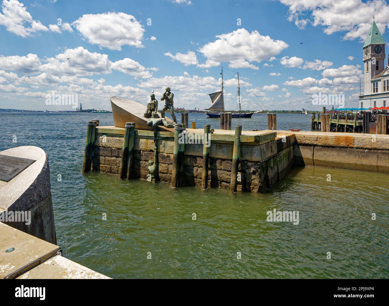 American Merchant Mariners Memorial in Battery Park. Pier A, Hudson