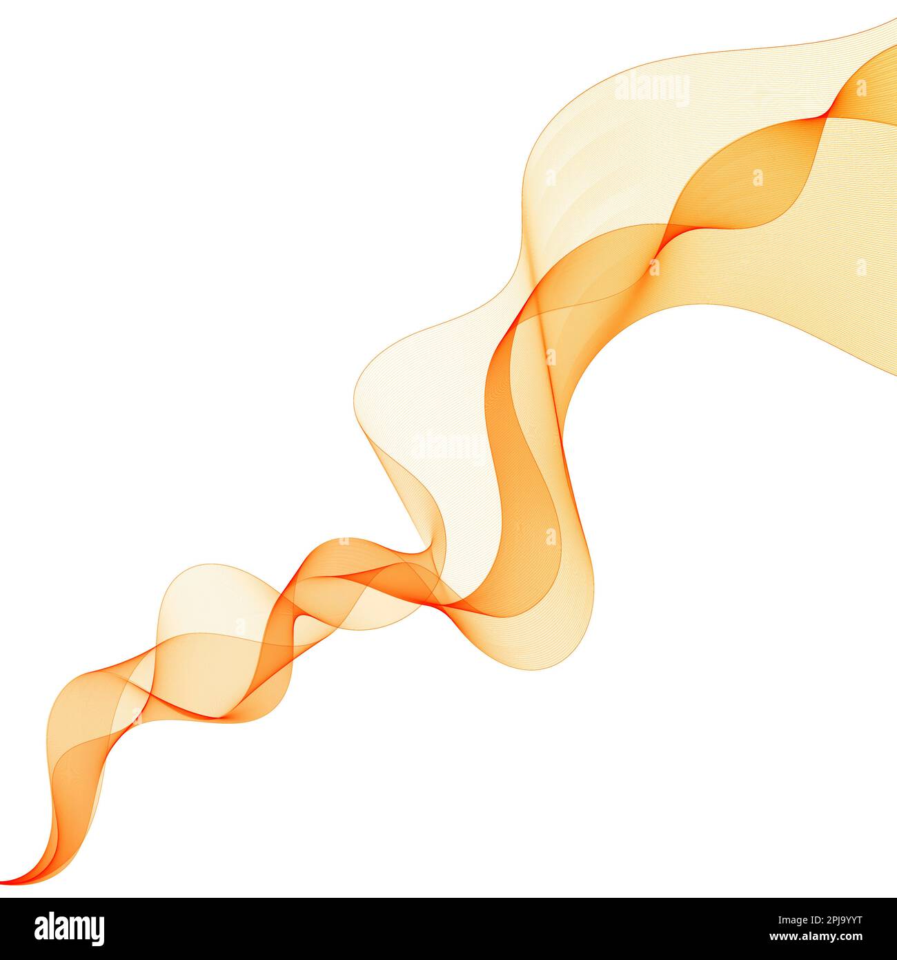 Abstract orange wave. Vector background. Presentation template Stock