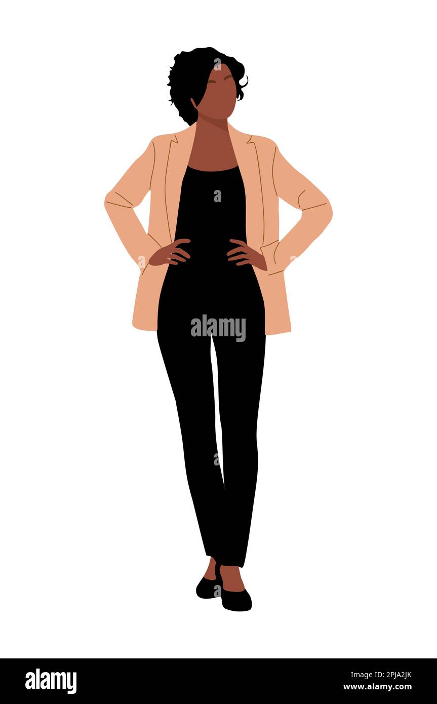 Business woman character vector isolated on white Stock Vector Image ...