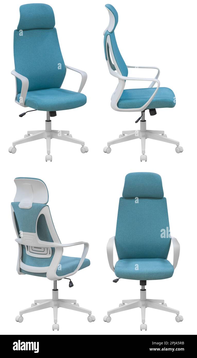 Office computer chair. Isolated from the background. View from different sides Stock Photo