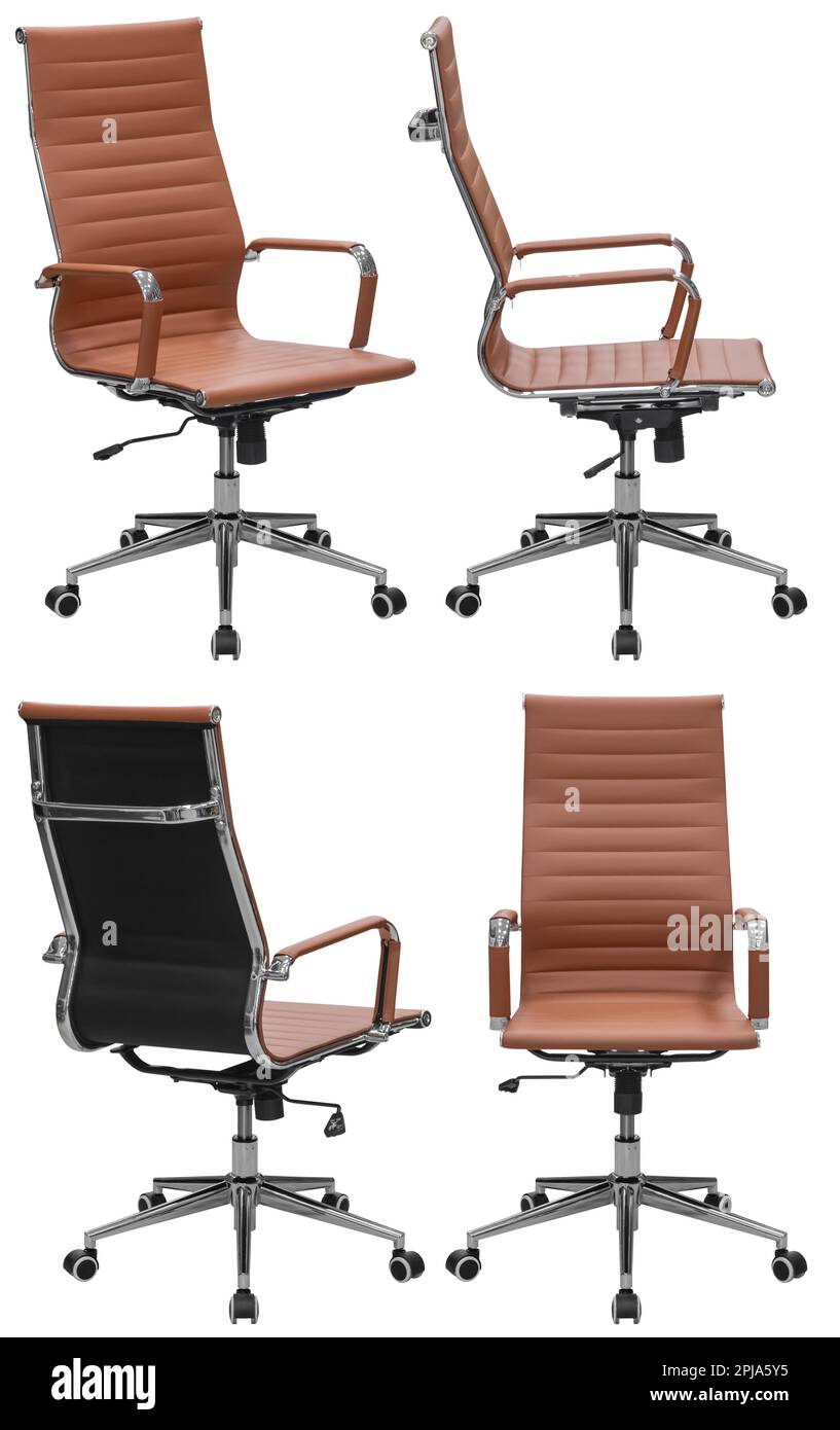 Office computer chair. Isolated from the background. View from different sides Stock Photo