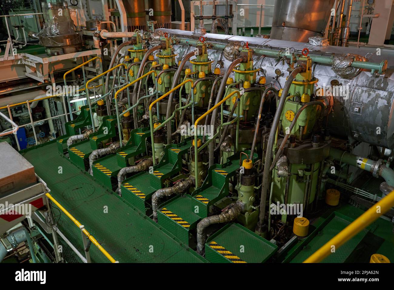 Ship's engine room. Vessel's ( Ship ) Engine Room Space / industrial