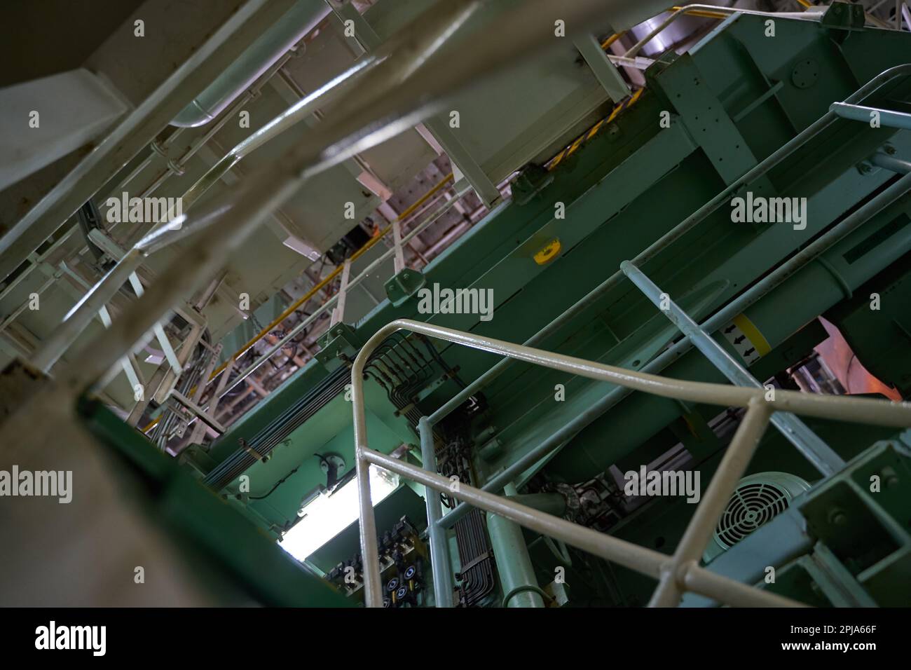 Ship's engine room. Vessel's ( Ship ) Engine Room Space / industrial