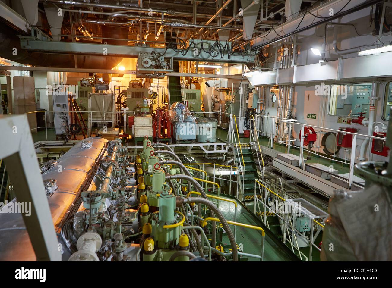 Ship's engine room. Vessel's ( Ship ) Engine Room Space / industrial