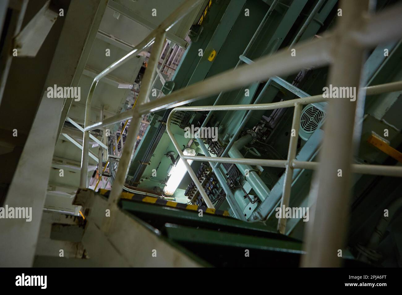 Ship's engine room. Vessel's ( Ship ) Engine Room Space / industrial