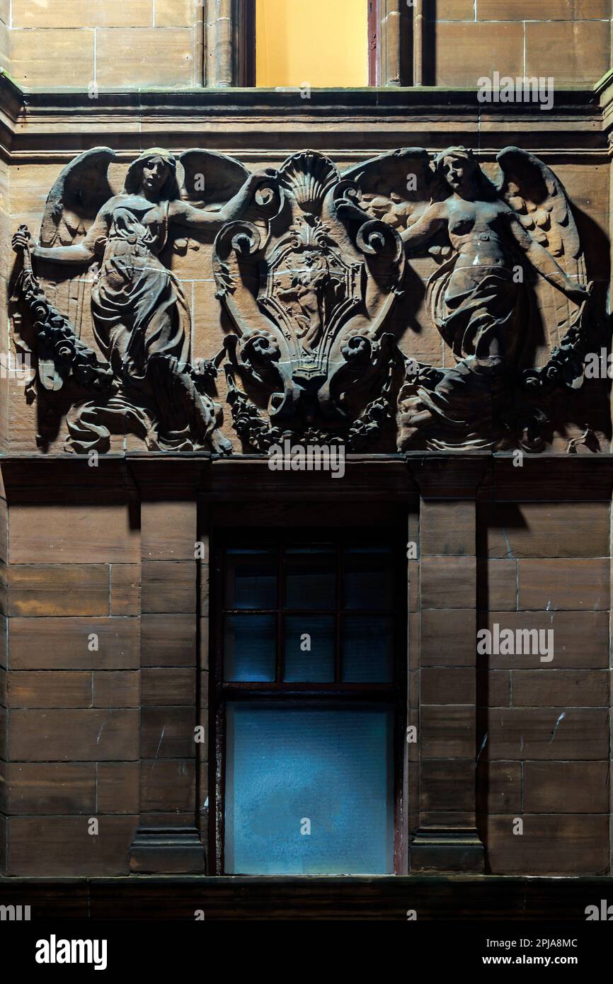 the creepy window Stock Photo - Alamy