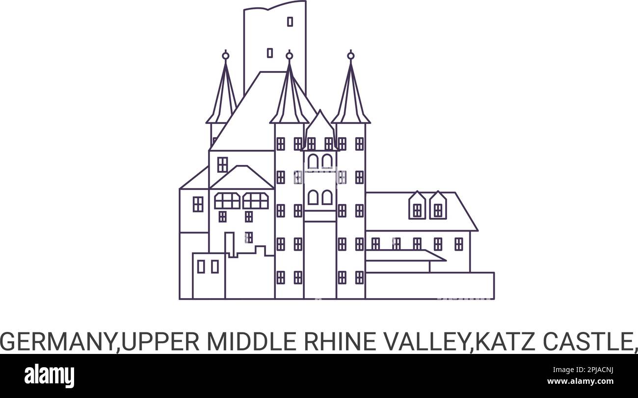 Rhine gorge river Stock Vector Images - Alamy