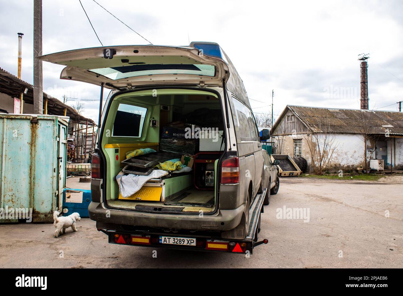 Military Ambulance Which Is Used By The Medical Team To Evacuate ...