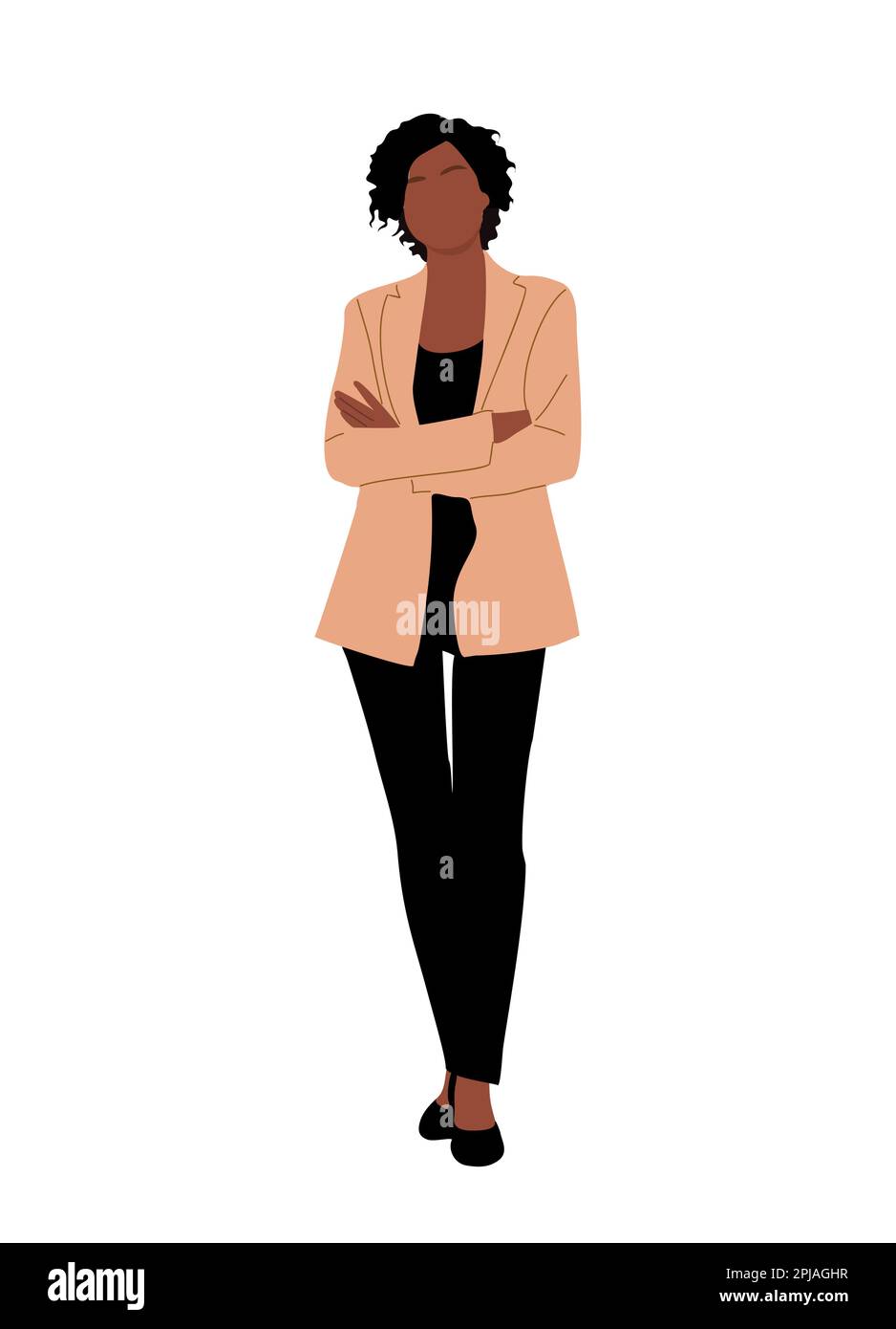 Business woman character vector isolated on white Stock Vector Image ...
