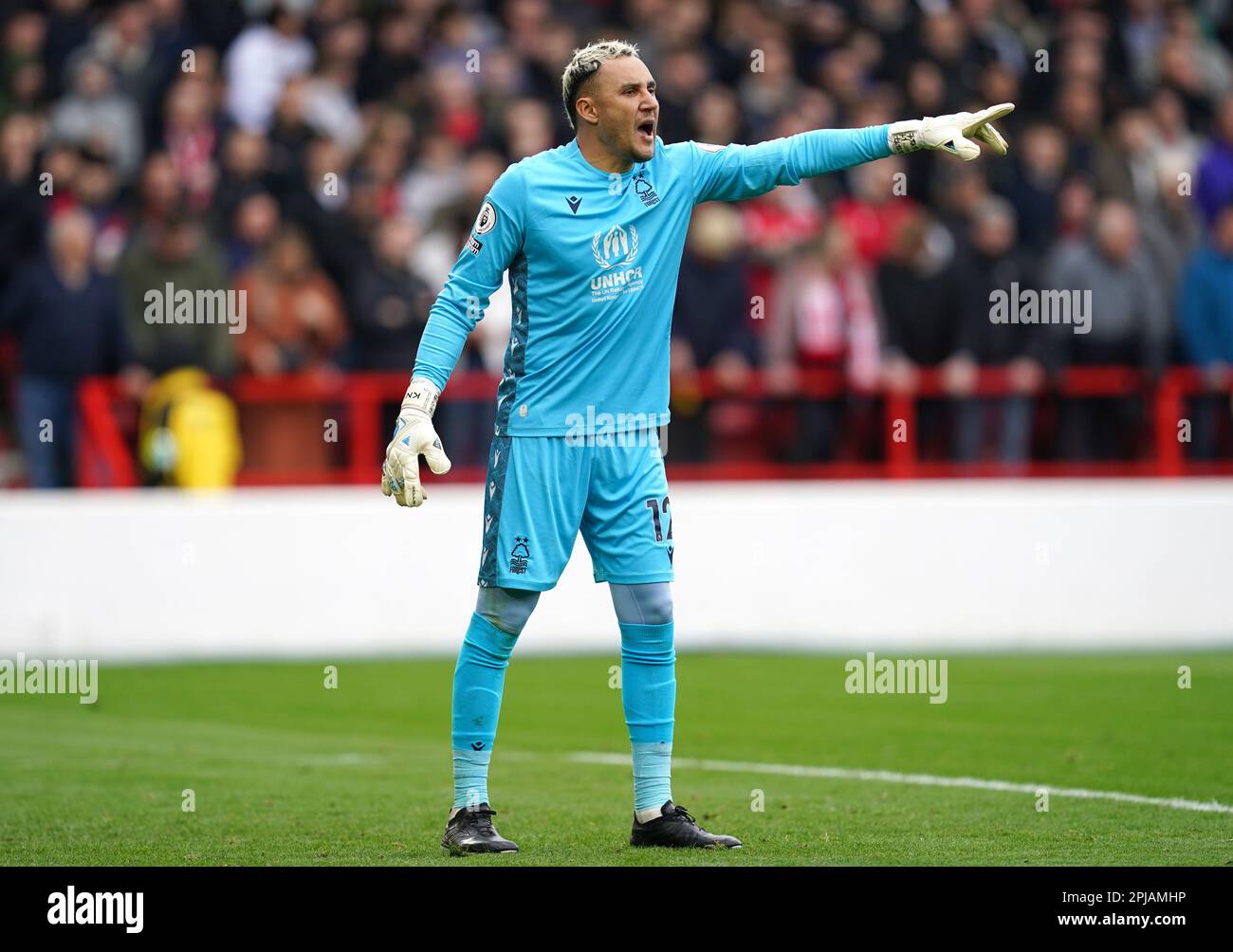 Nottingham Forest goalkeeper Keylor Navas in action during the Premier ...