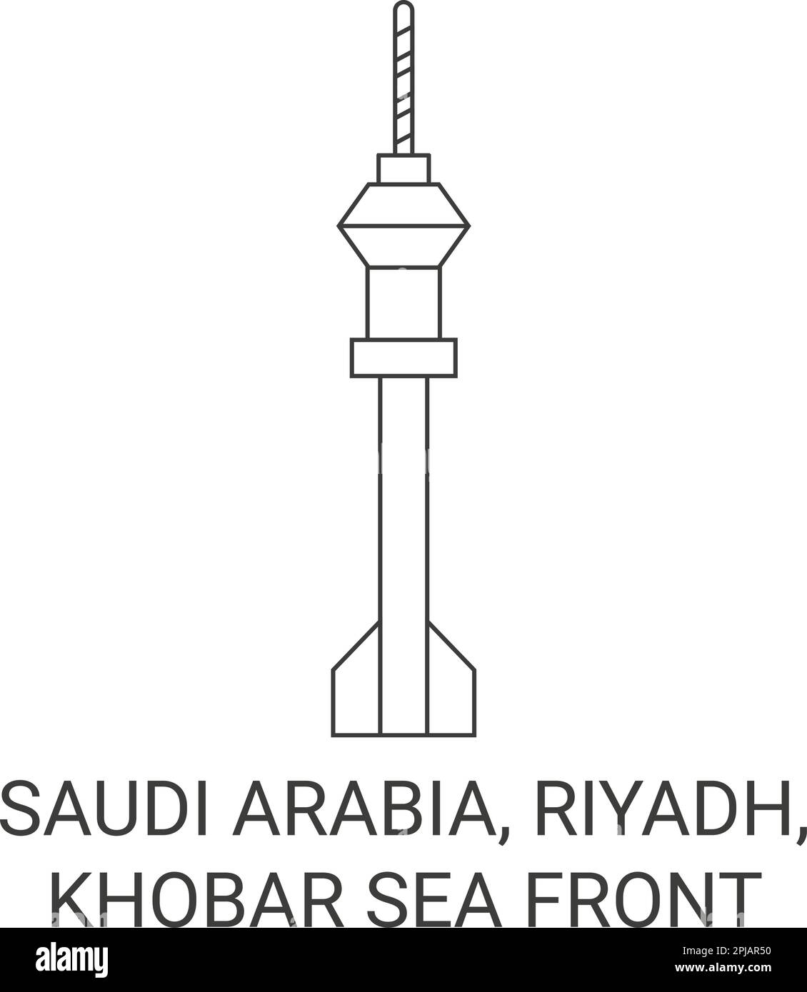 Saudi Arabia, Riyadh, Khobar Sea Front travel landmark vector