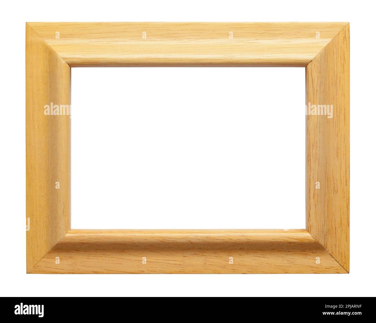 Plain Wood Rectangle Frame Cut Out on White Stock Photo Alamy