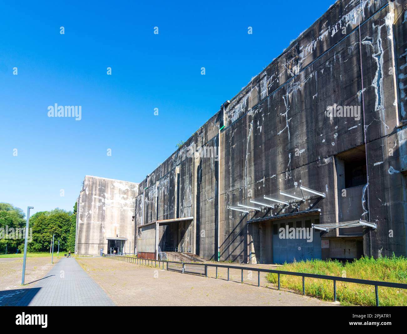 Bremen: U-Boot-Bunker Valentin (U-Boot-Bunker Farge, Valentin submarine pens) in , Bremen, Germany Stock Photo