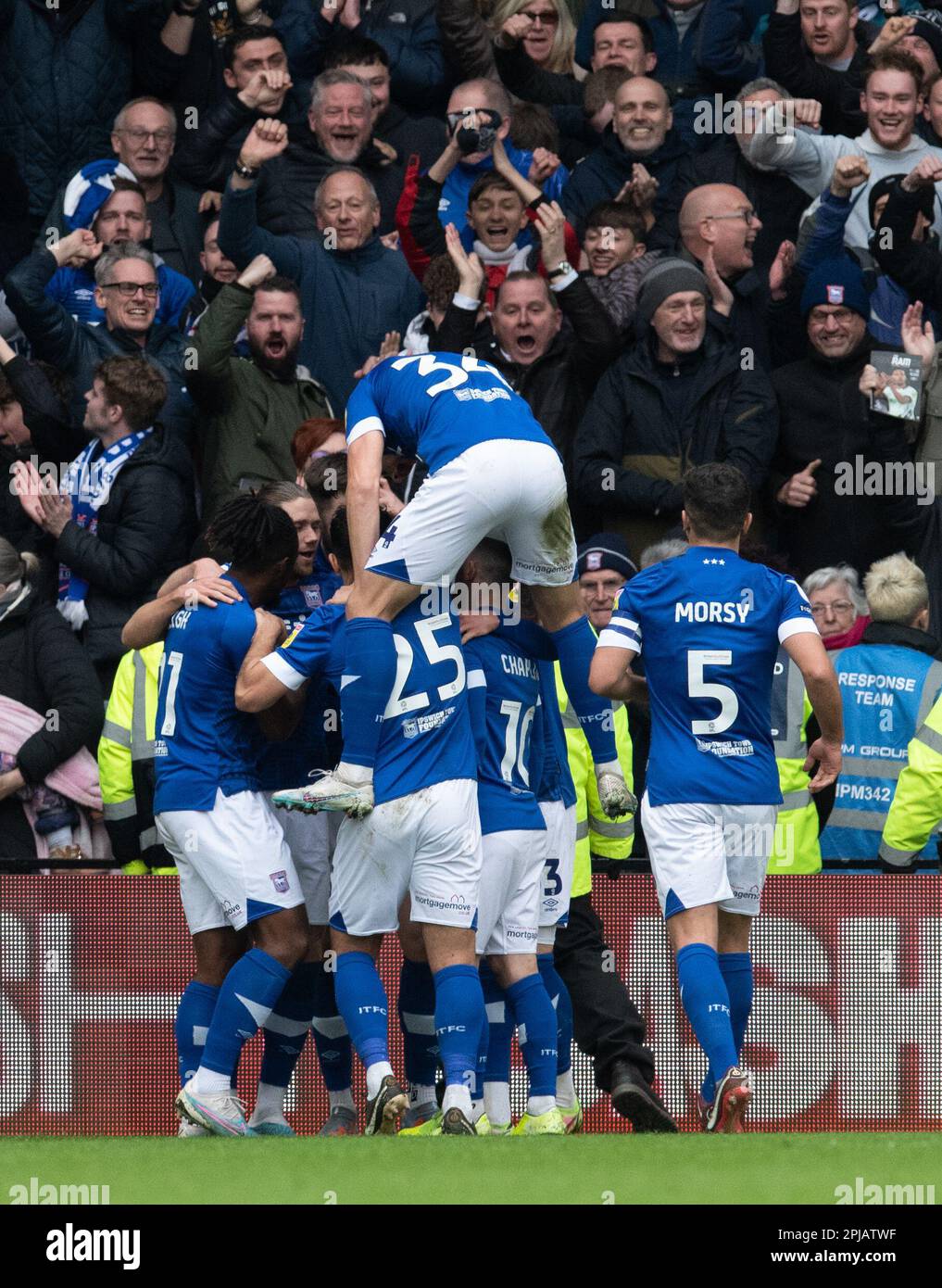 Derby County Football Team v Ipswich Town FC at Pride Park Stadium in