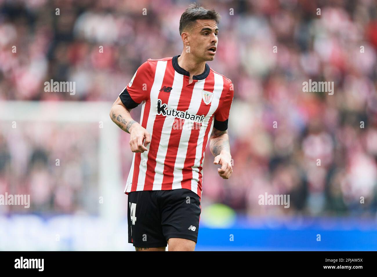 Dani Garcia of Athletic Club during the La Liga match between Athletic Club and Getafe CF played at San Mames Stadium on April 01, 2023 in Bilbao, Spain. (Photo by Cesar Ortiz / PRESSIN) Stock Photo