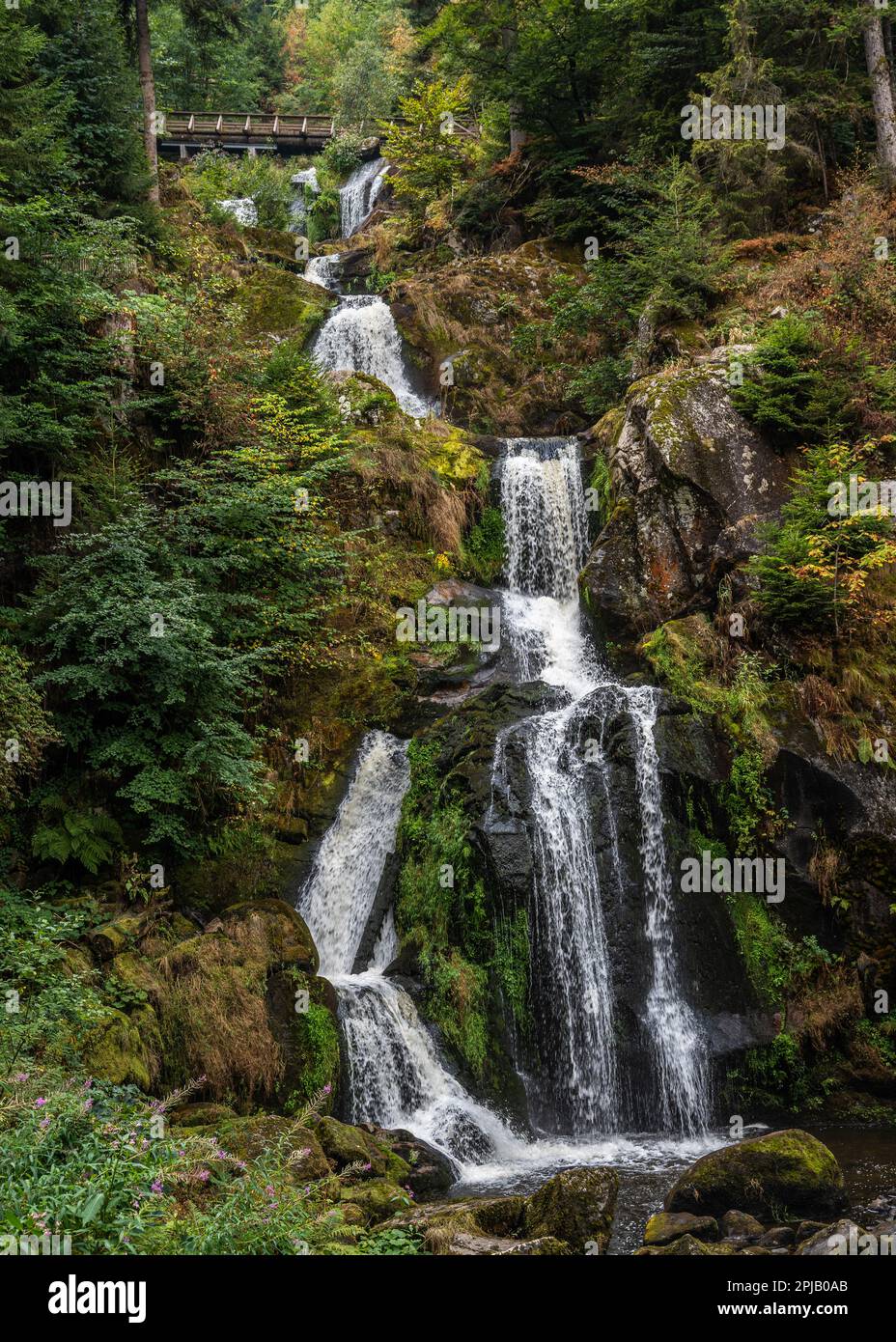 View Of Triberg Waterfalls The Highest Waterfalls In Germany And One View Of Triberg Waterfalls The Highest Waterfalls In Germany And One