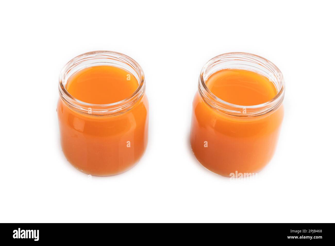 Baby puree with fruits mix, pumpkin, persimmon, mango infant formula in