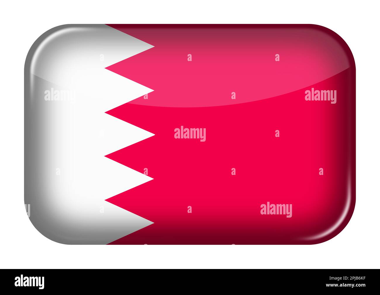 A Bahrain web icon rectangle button 3d illustration Stock Photo - Alamy
