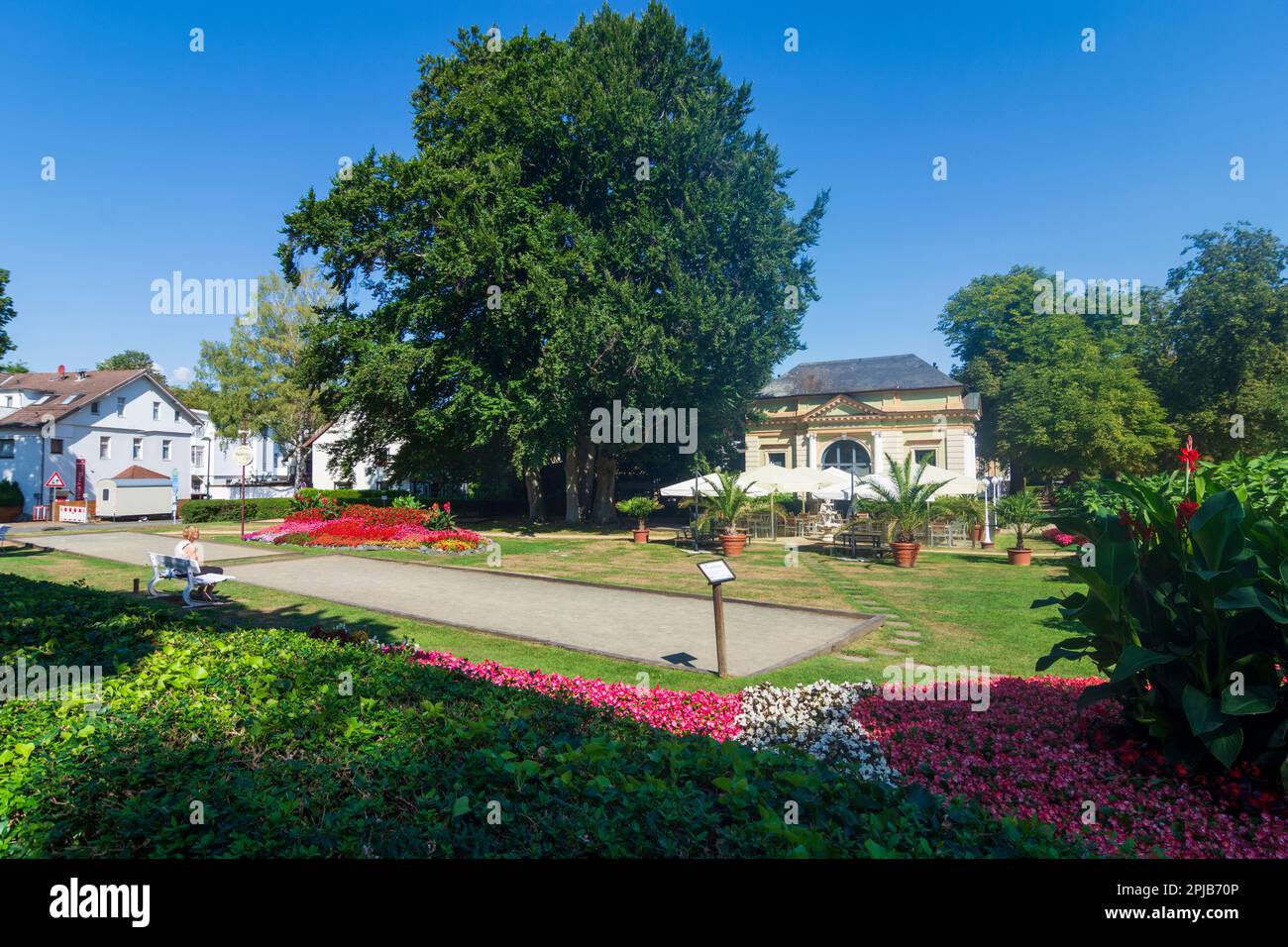 Bad Harzburg Kurpark (spa park), Trink und Wandelhalle (spa foyer) in