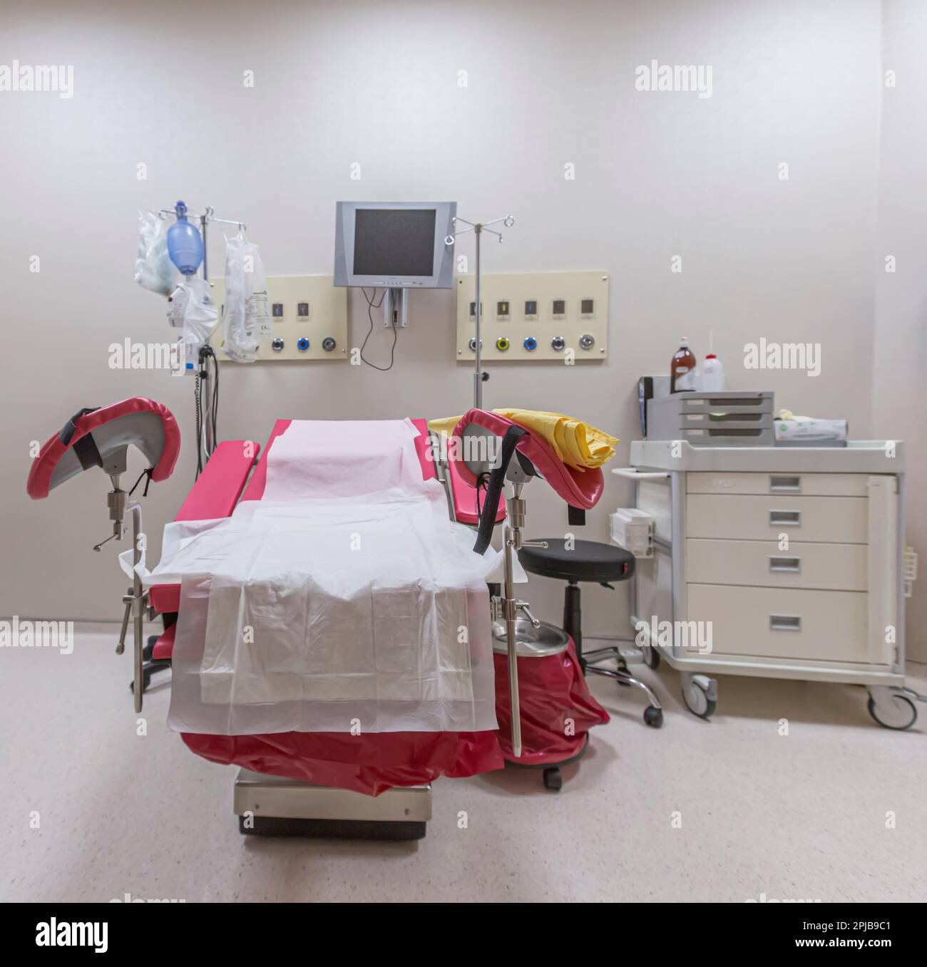 Gynecology in the clinic gynecology room, interior of the genicology ...