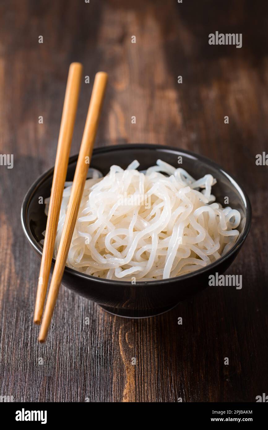 Shirataki noodles (Konjac) japanese food Stock Photo Alamy