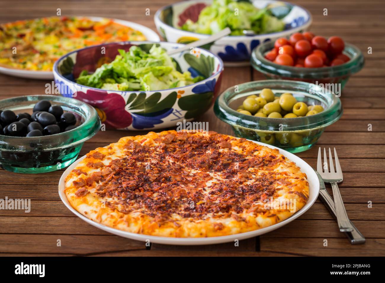 Iberian pizza hi-res stock photography and images - Alamy