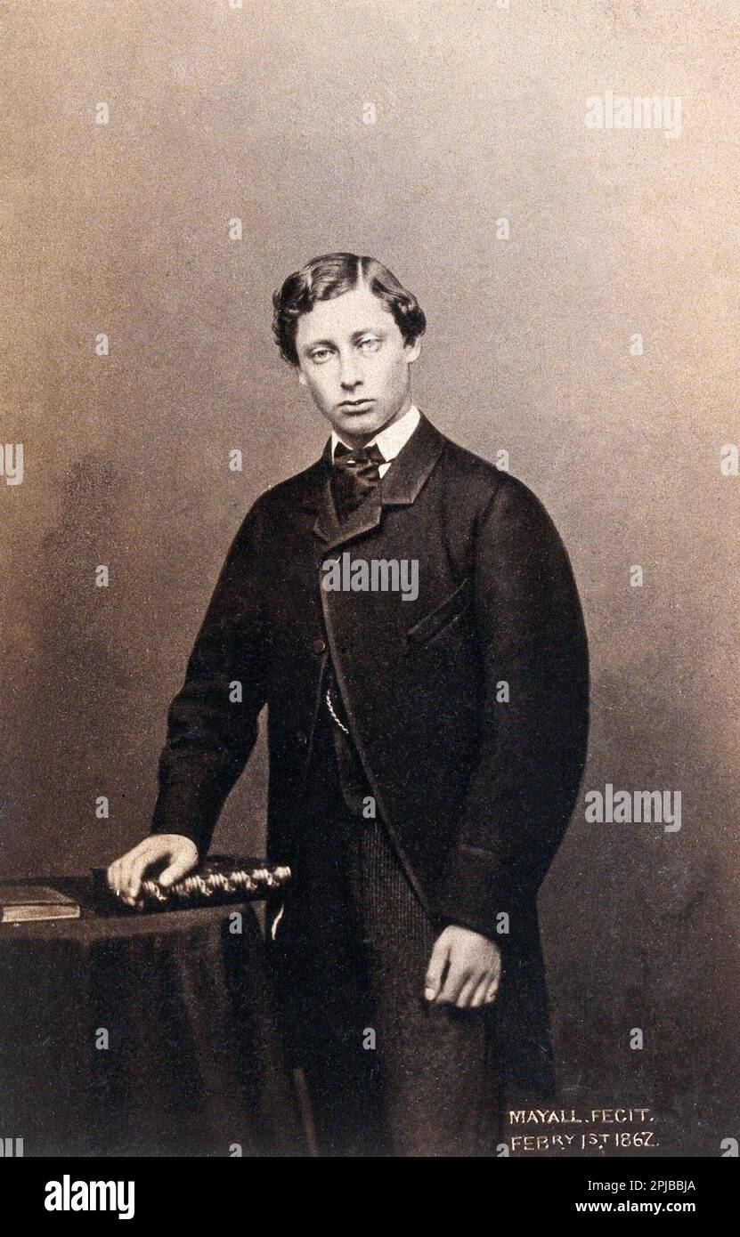Albert Edward, Prince of Wales, vintage photograph by Mayall from 1862 Stock Photo