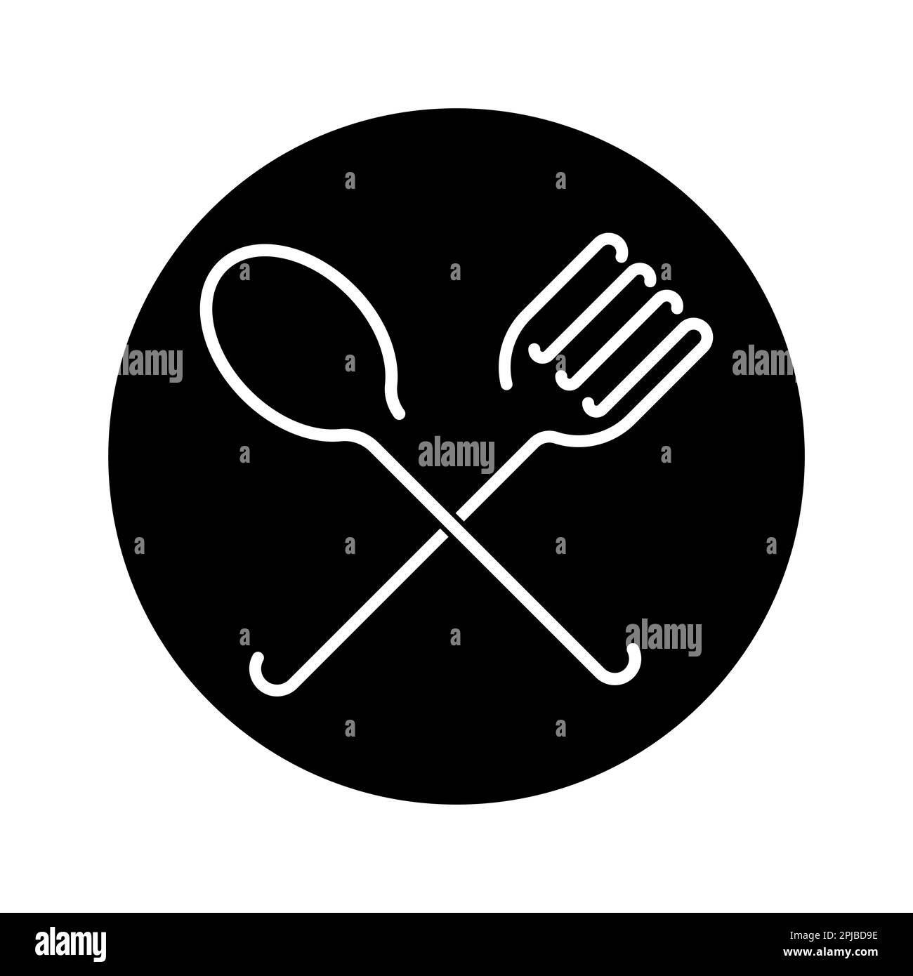 Spoon vector Black and White Stock Photos & Images Alamy